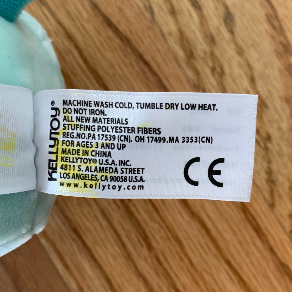 Squishmallows Aqua Raccoon 4” Blue Teal Stuffed Plush Toy Animal 11/2019 - Picture 7 of 8